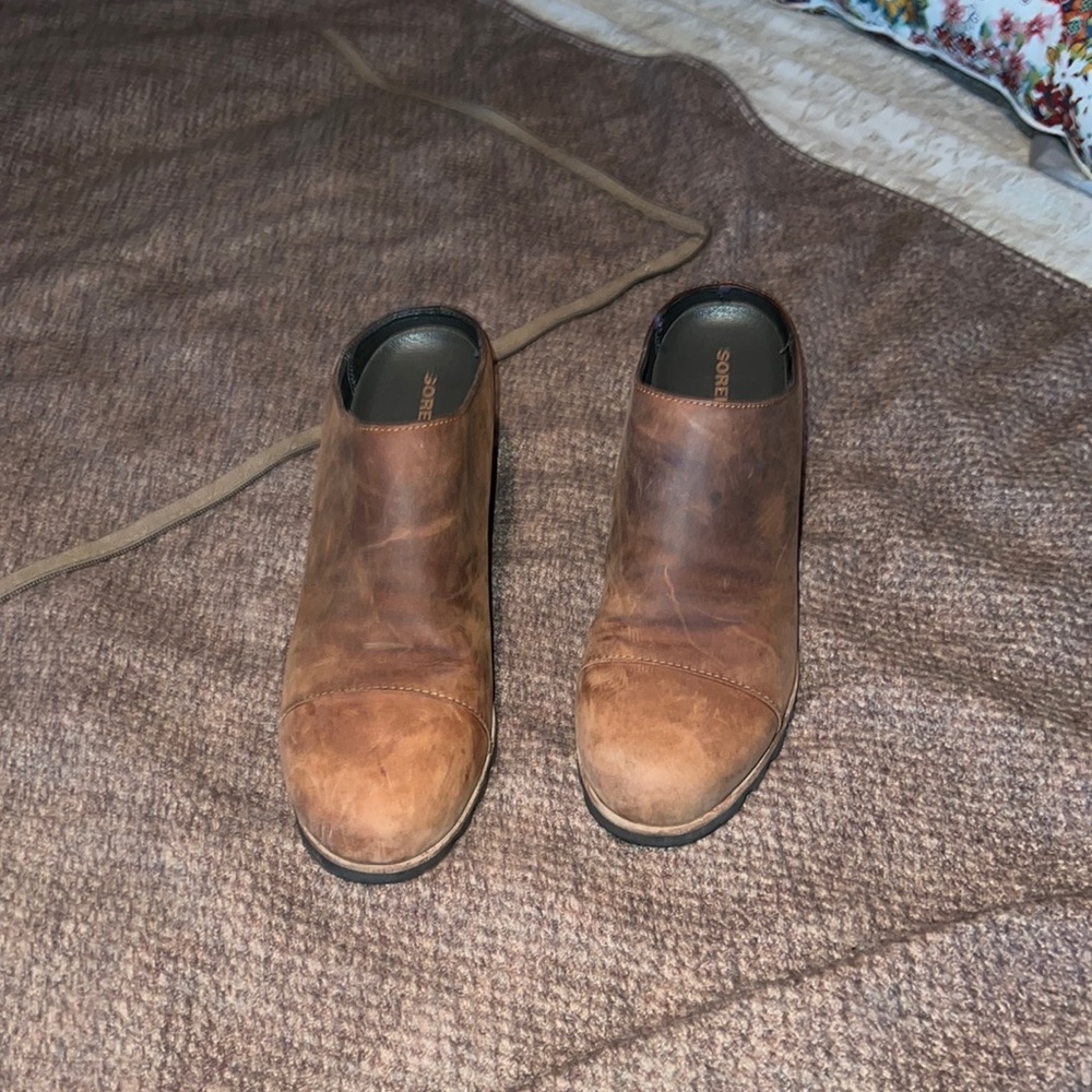 Sorel Brown Ankle Boots
